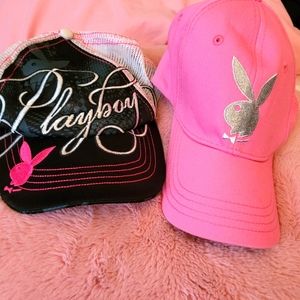 2 playboy hats
